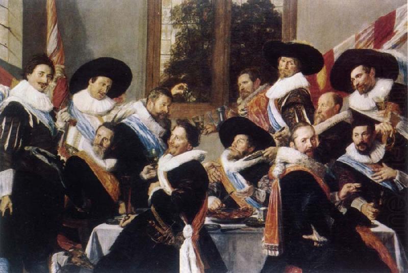 Festmabl of the officers of the St. Jorisdoelen in Haarlem, Frans Hals